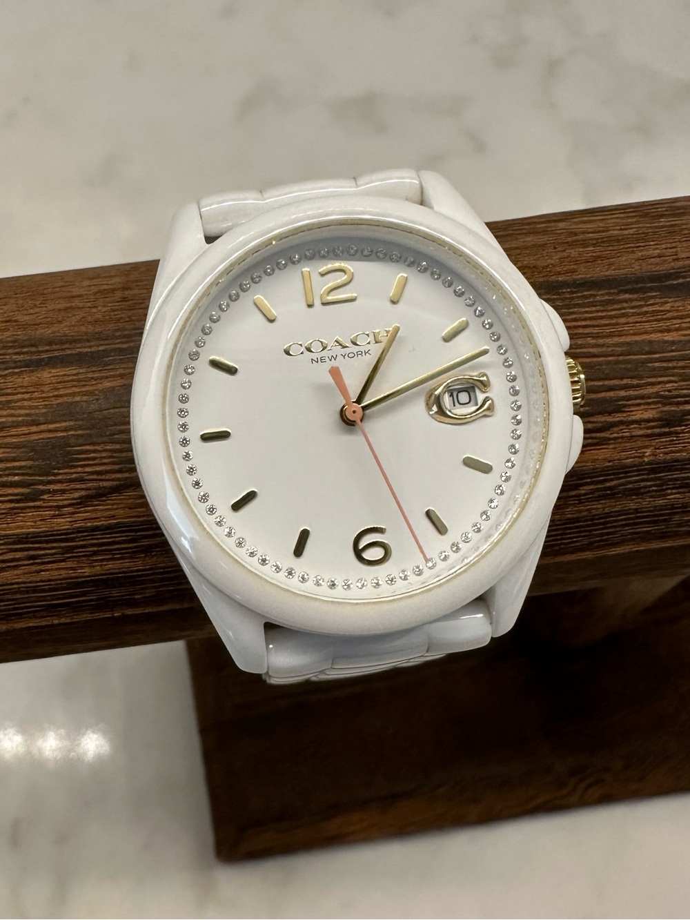 Coach Greyson 14503925 White Ceramic Women’s Watch